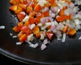 A picture of step 3 of Thai style veg Manchurian.