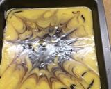 A picture of step 3 of Marble cake in stove.
