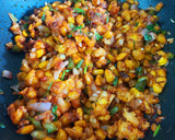 A picture of step 5 of Crispy Corn Chilli.