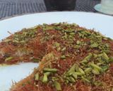 A picture of step 13 of Kunafa (using vermicelli).