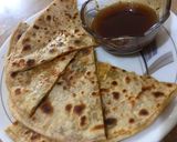 A picture of step 3 of Alu ke parathy.