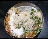 A picture of step 2 of Vegetarian Desi Burger.