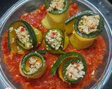 A picture of step 6 of Zucchini Rolls.