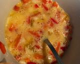 รูปขั้นตอนการทำที่ 2 ของ Veggie Cheese Omelette