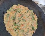 A picture of step 3 of Mung Dal chilla.