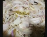 A picture of step 1 of Palak gosht.