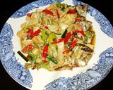 Foto langkah ke 8 dari resep Tumis Ikan Kembung Saus Tiram Jamur Tiram.