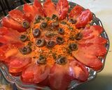 Une image de l'étape 8 de Salade de tomates et carottes aux anchois et câpres sauce agrumes.