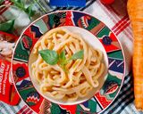 Foto langkah ke 6 dari resep Mie Wortel Saus Kornet Sapi.