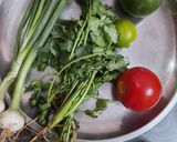 A picture of step 1 of Multicolor Salad.