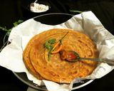 A picture of step 7 of Achari Paratha.