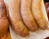 A picture of step 5 of Blanched Hungarian-style Beef Sausage.