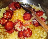Kelkáposzta főzelék csípős, füstölt kolbásszal recept fázis 8 fotója