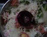 A picture of step 13 of Muli ka paratha with salad, curd, tomatoe chutney & dhaniya chutney.