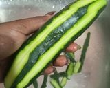 A picture of step 1 of Pickled cucumbers.