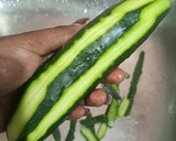 A picture of step 1 of Pickled cucumbers.