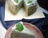 Foto langkah ke 4 dari resep Mille crepes cake chocollatos matcha.