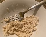 A picture of step 1 of Salisbury steak with mushroom gravy.