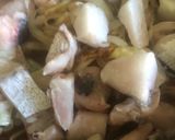 Foto del paso 2 de la receta: Merluza y camarones a la crema con arroz