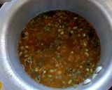 A picture of step 6 of Moong Matki (moth) Misal Pav.