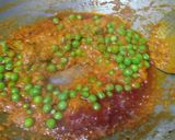 A picture of step 4 of Matar tofu.