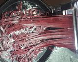 Foto del paso 6 de la receta: Fideos rojos y al huevo