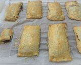Foto del paso 7 de la receta: Cañas / Napolitanas caseras de hojaldre rellenas (crema pastelera / crema pastelera de chocolate)