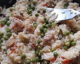 A picture of step 9 of Soya Pulao.