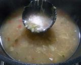 A picture of step 6 of Chicken soup with garlic bread.