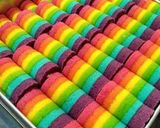 Foto langkah ke 13 dari resep Mini rainbow roll cake.