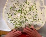 Onion Bread (How to make super easy thinnest dough no-rolling pin) recipe step 7 photo