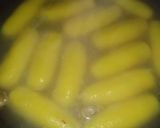 A picture of step 4 of Chawal ke chamcham/rice sweets.