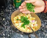 A picture of step 3 of Papad Churi.