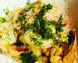 Foto del paso 2 de la receta: Gamberi alla Toscana, e Melanzanna alla formage di capra e mandorle - Langostinos a la Toscana