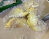 Gambar langkah 4 resipi Bubur Pulut Durian.