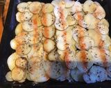 A picture of step 3 of California Farm Scalopped Truffle Potatoes Anna.