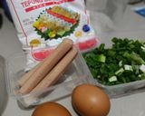 Foto langkah ke 1 dari resep Sate Dadar Gulung Sosis.