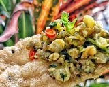 Hình bước làm 6 của món Hến xúc bánh đa
