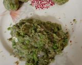 A picture of step 2 of Harey Bharey Koftey.