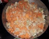 A picture of step 1 of Veg Manchurian.