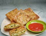 Foto langkah ke 3 dari resep Martabak Telur Kulit Lumpia.