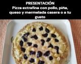 Foto del paso 12 de la receta: Pizza Extrafina con Pollo, Piña, Queso y Mermelada Casera o a Tu Gusto