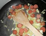 Foto langkah ke 6 dari resep Buncis siram bawang putih n sosis.