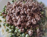 Foto del paso 8 de la receta: Espaguettis🍝con🧆mucha proteina🫛y cariño🥩🥰🍝