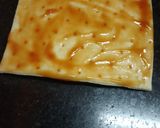 A picture of step 5 of Mushroom Pan cake pizza bites.