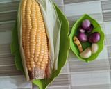 Foto langkah ke 1 dari resep Daun Kelor + Jagung masak kunci.