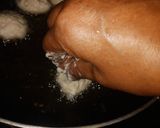 A picture of step 2 of Dahi Wada(urad daal ke wade).