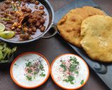 A picture of step 1 of Delhi Style PaneerBhature /Amritsari Chole /Chutney wale pyaaz aur Dahi #Thetravelexpress.