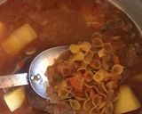 A picture of step 5 of Bowtie Pasta Stew 🤩.