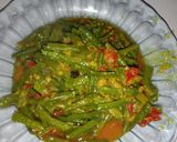 Foto langkah ke 4 dari resep Tumis kacang panjang bumbu kuning.